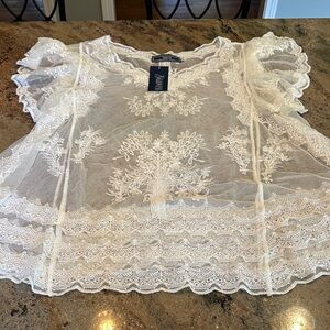 Ivory Lace Blouse